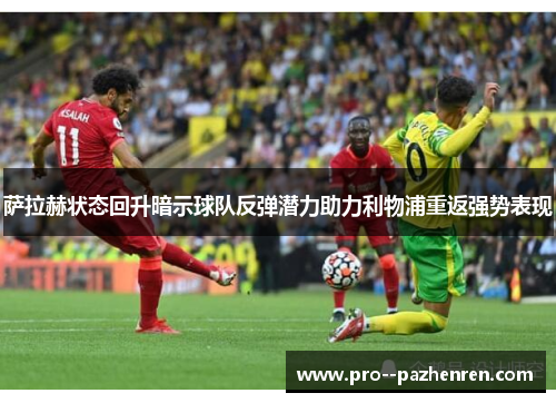 萨拉赫状态回升暗示球队反弹潜力助力利物浦重返强势表现
